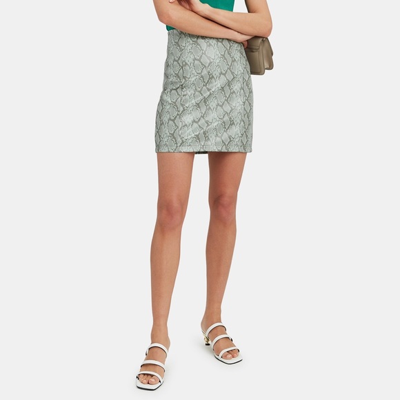 Ronny kobo Snakeskin print leather mini skirt - Picture 5 of 9